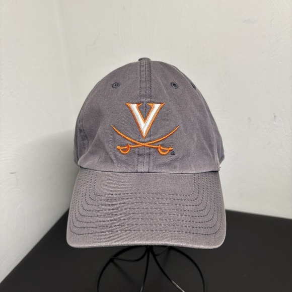 Other - University of Virginia Gray Baseball Cap Hat Unisex UVA Sz Small Blue Y2K Faded